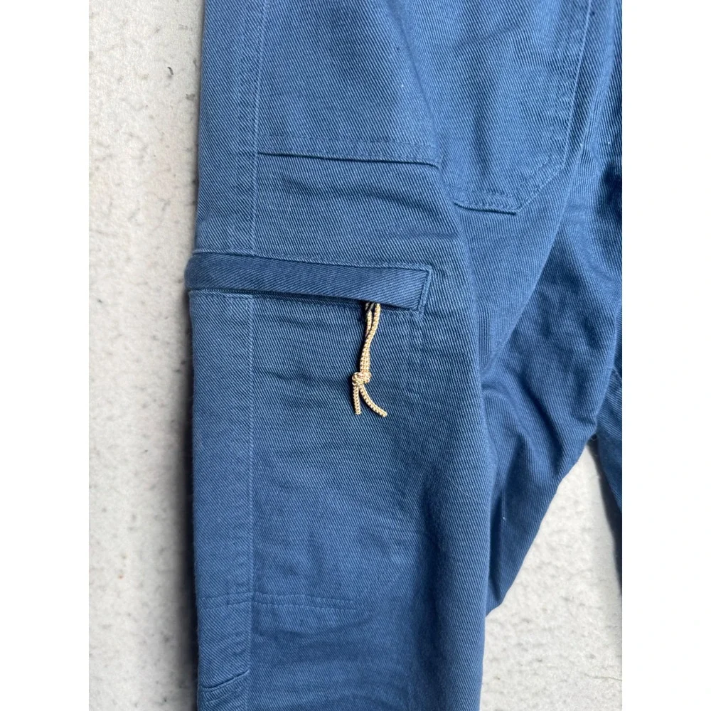 The North Face Mens Blue Elastic Waist Cargo Pull On Pants Small 8069